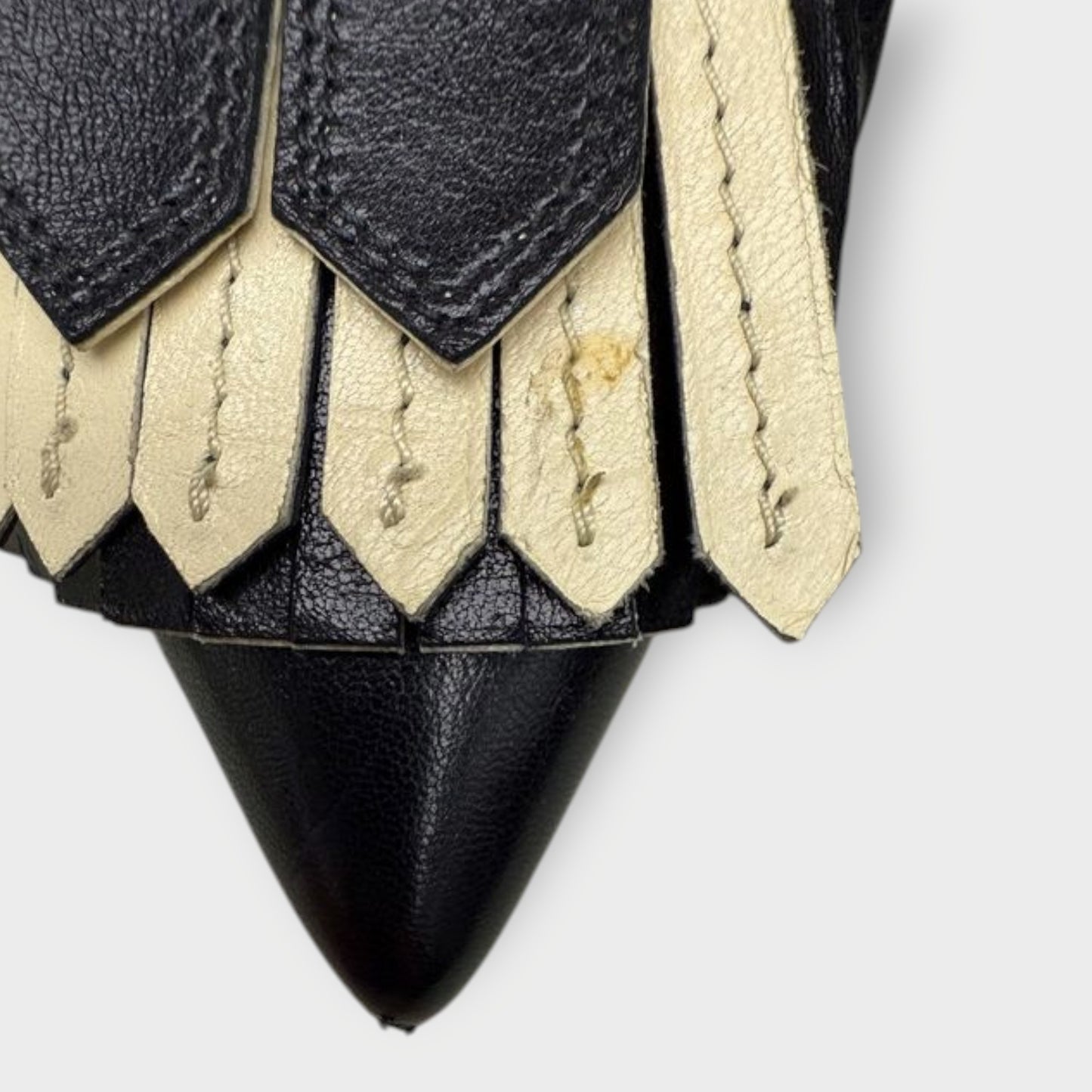 Leather Fringed Pumps