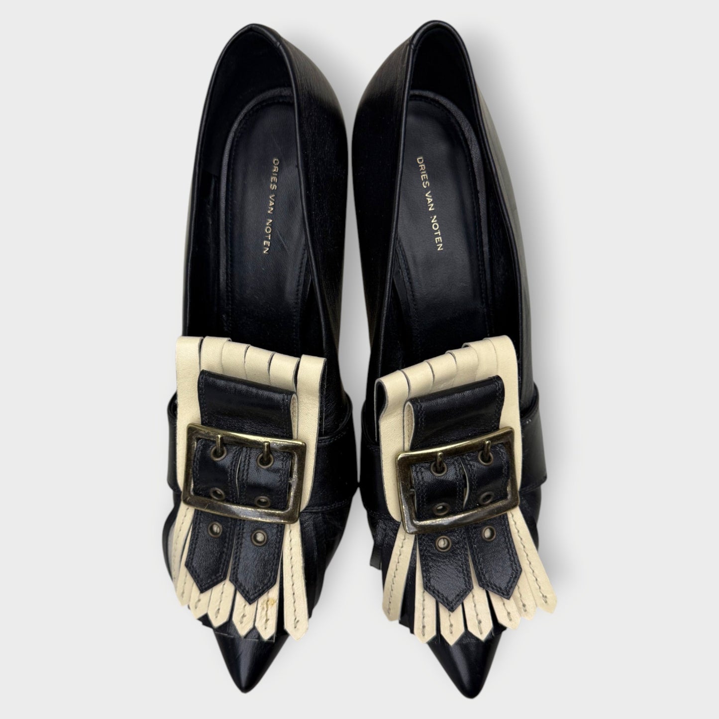 Leather Fringed Pumps