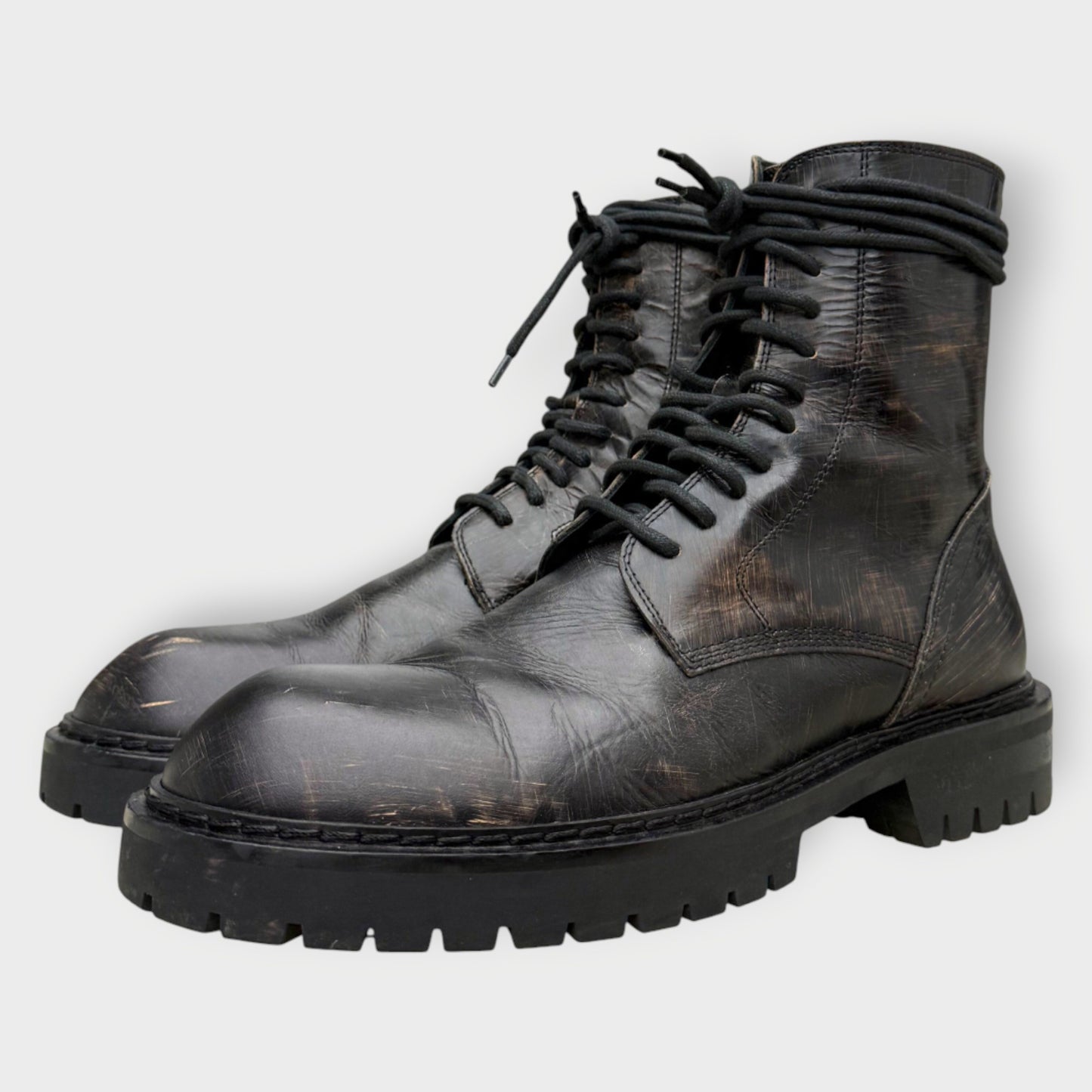 Leather Scuffed SSENSE Exclusive Boot
