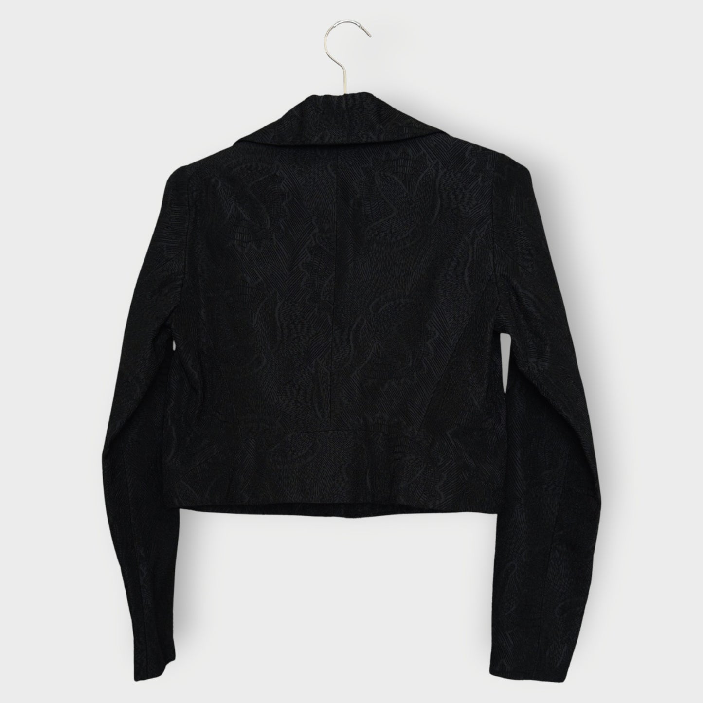 Jacquard Cropped Blazer