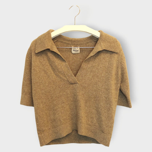 Beige Cashmere Polo
