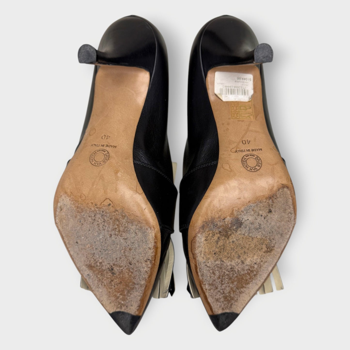 Leather Fringed Pumps