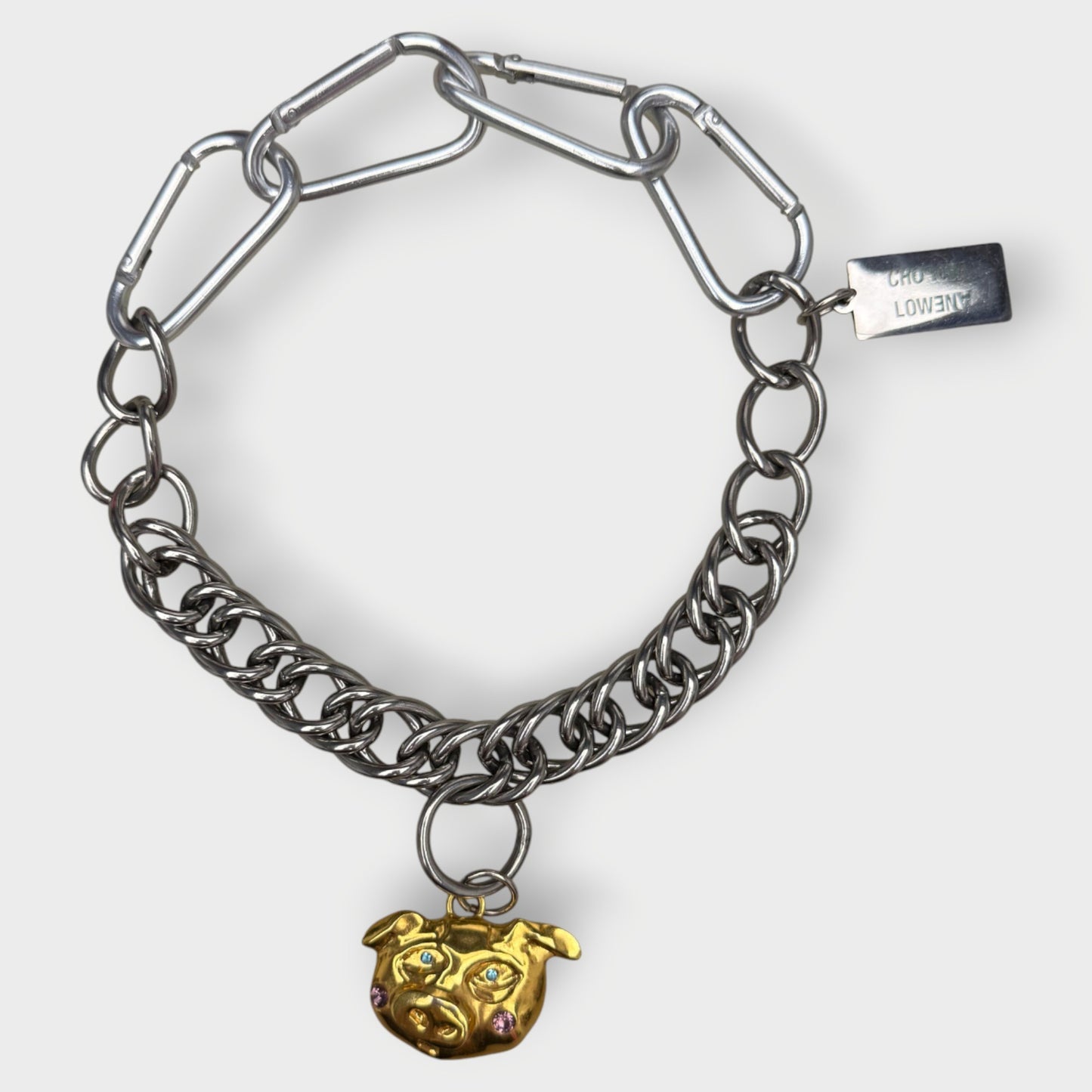 Silver Gold Pig Chain Necklace