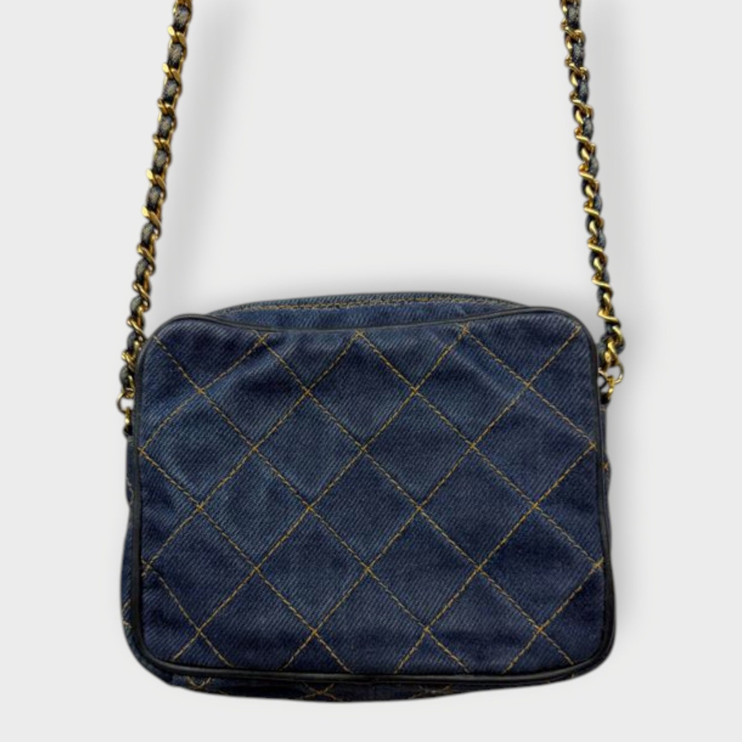 Denim Camera Crossbody Bag