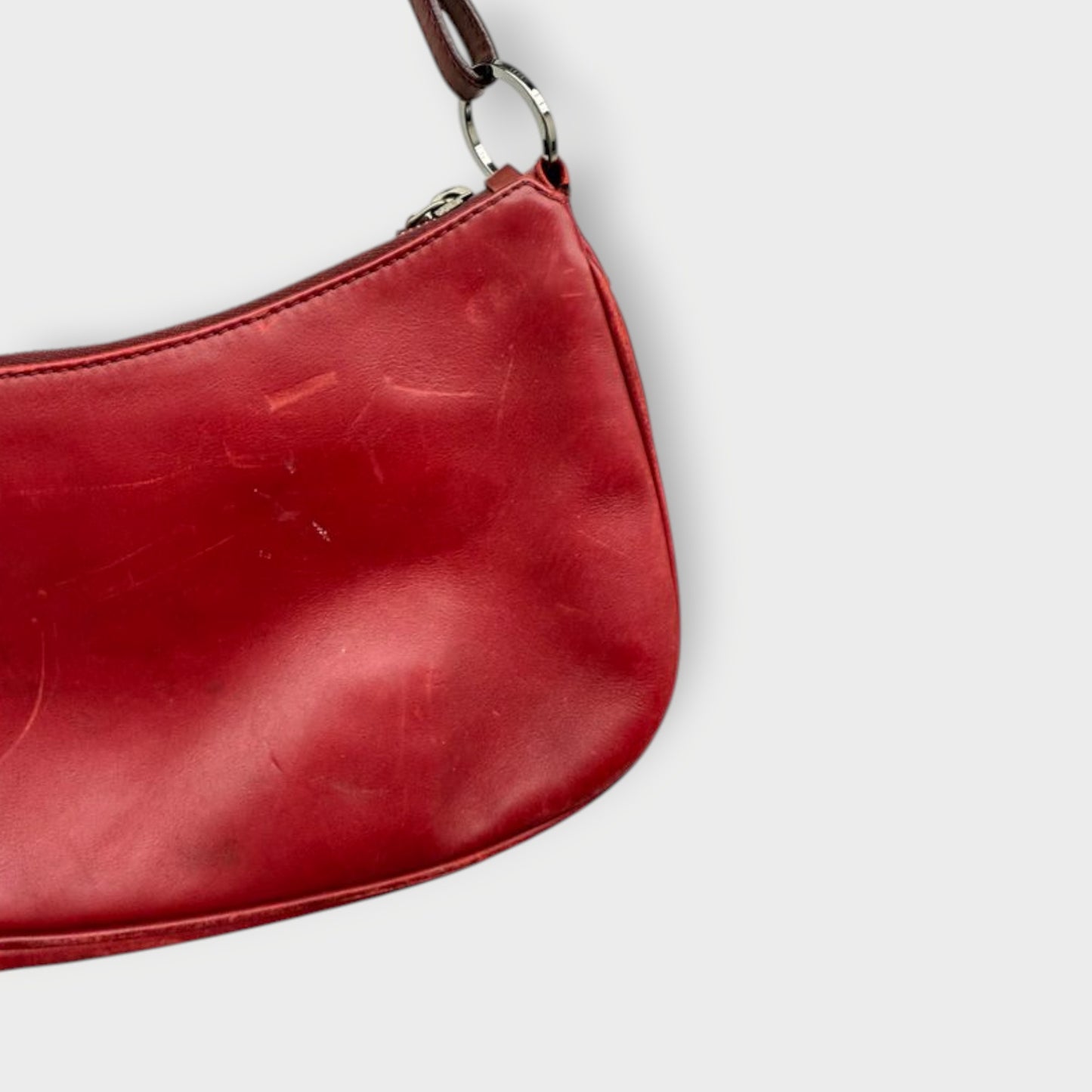 Red Bondage Croissant Bag