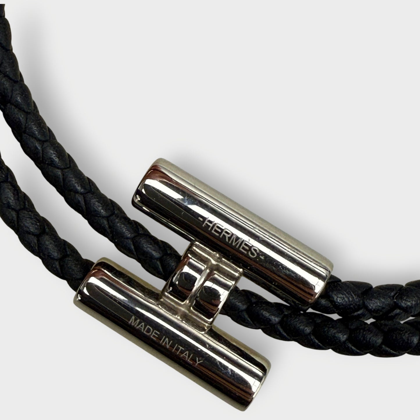 Leather Tounis Tresse H Bracelet
