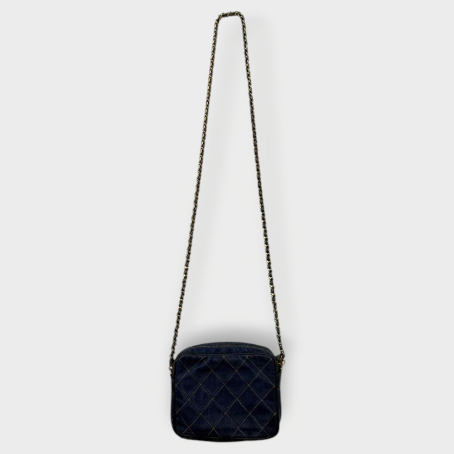 Denim Camera Crossbody Bag
