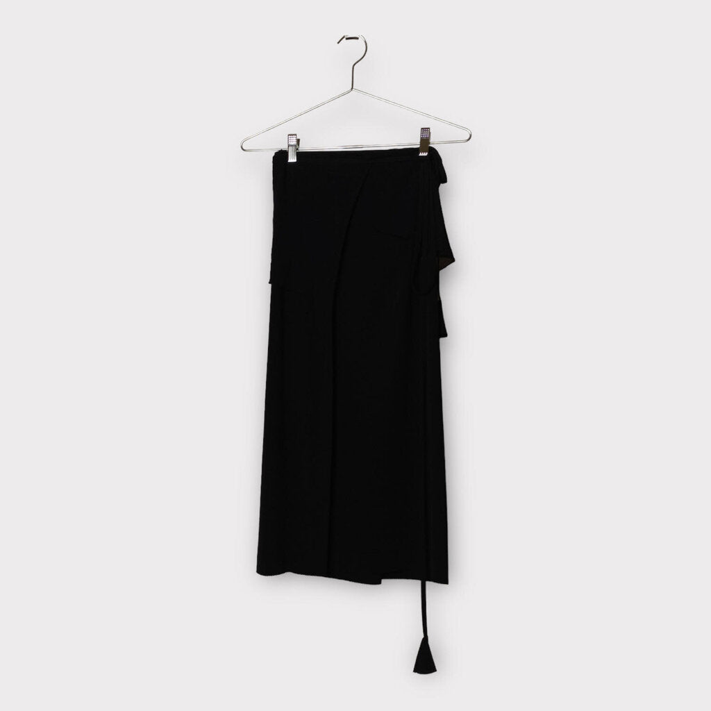 Jean Paul Gaultier Soleil Black Mesh Fringe Mini Dress