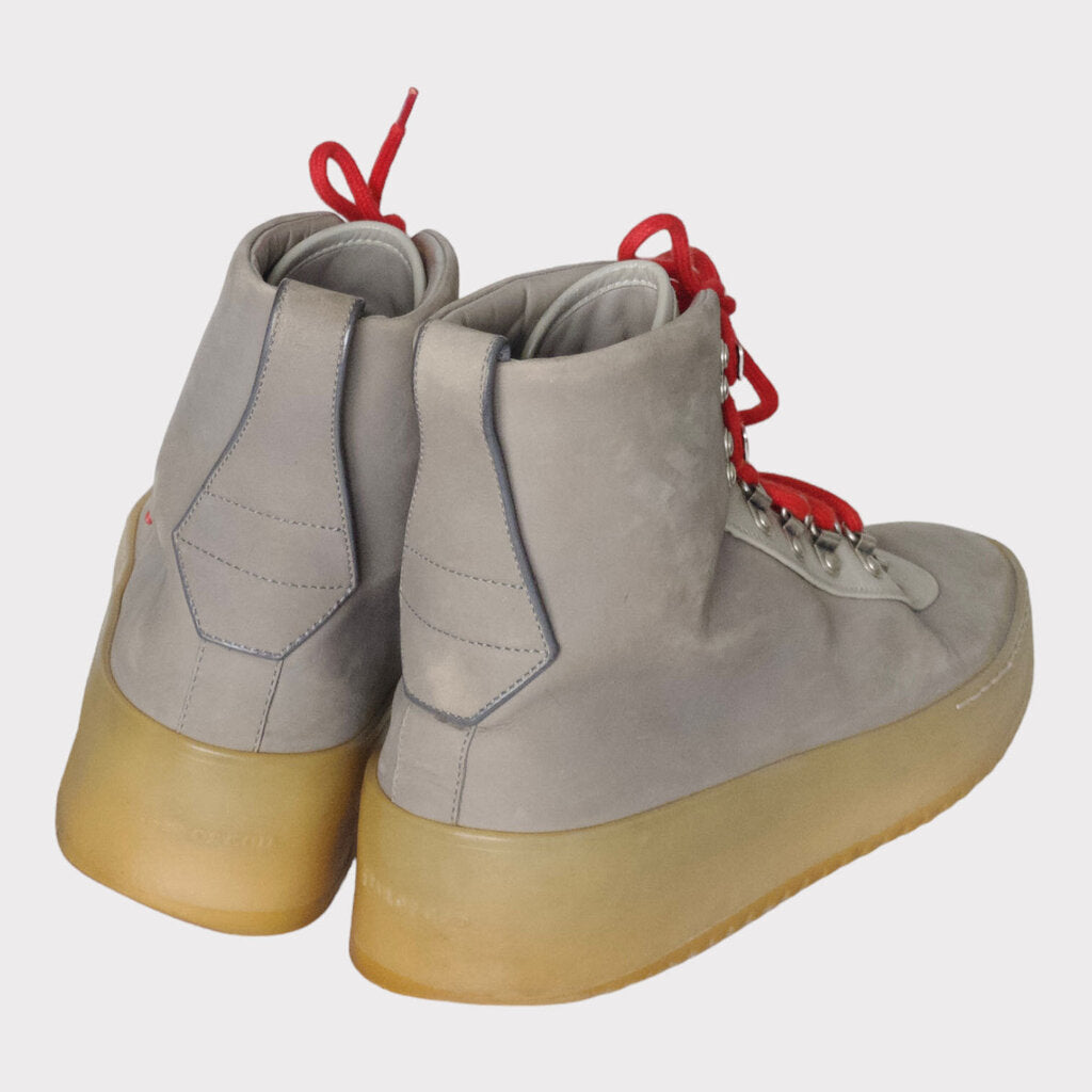 Fear Of God Khaki Hiking Sneaker with Red Laces