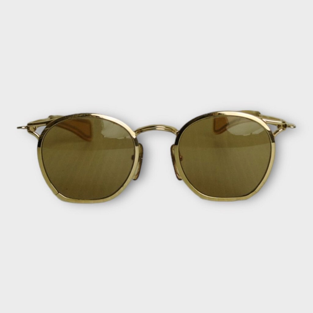 Jean Paul Gaultier Gold Frame Rounded Lens Sunglasses