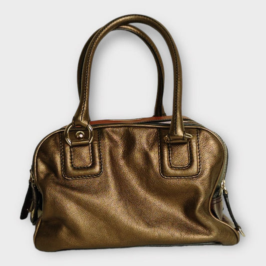 Dolce & Gabbana Bronze Maroon + Multi Leather 'Lily' Bag