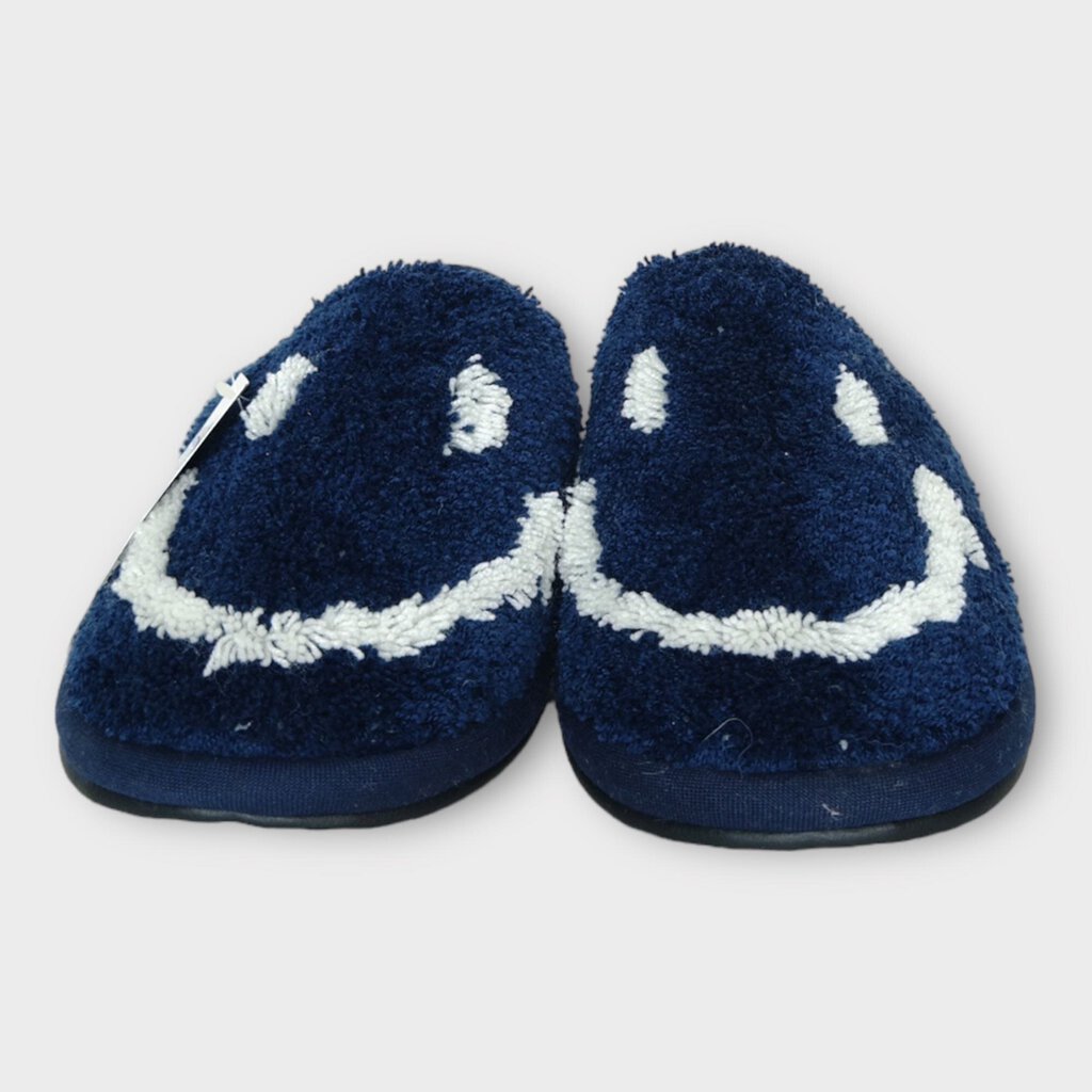 Second Lab Navy Tuft Smiley Slippers